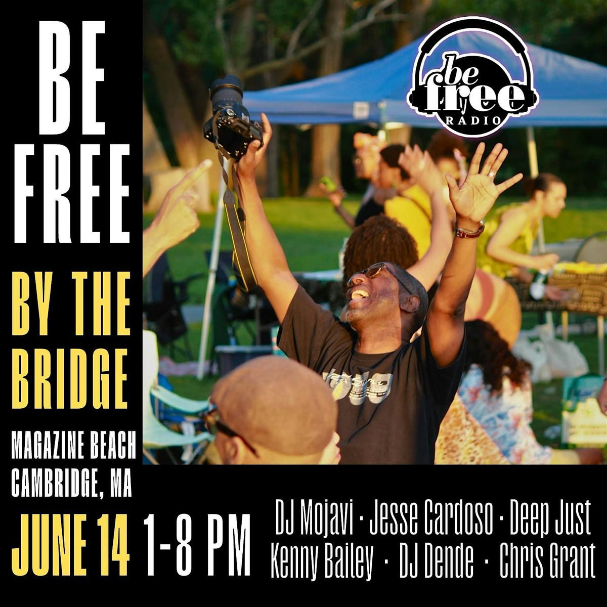 BE FREE BY THE BRIDGE: Deep Soulful Afro Jazzy House Music Outdoor dancing!, 14 June | Event in Cambridge