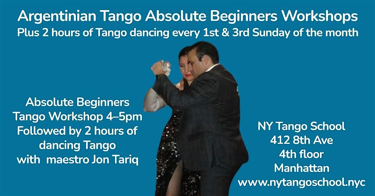 Absolute Beginner Tango Workshop – Every 1st & 3rd Sunday, 4 January | Event in New York | AllEvents