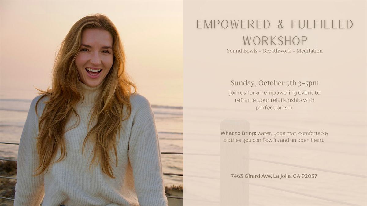 Perfectly Powerful: Transforming Perfectionism into Strength, 5 October | Event in San Diego | AllEvents