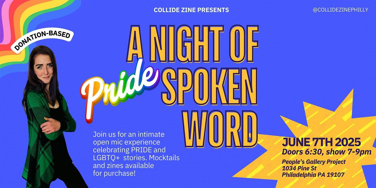 PRIDE Open Mic at People's Gallery with Collide!, 7 June | Event in Philadelphia | AllEvents