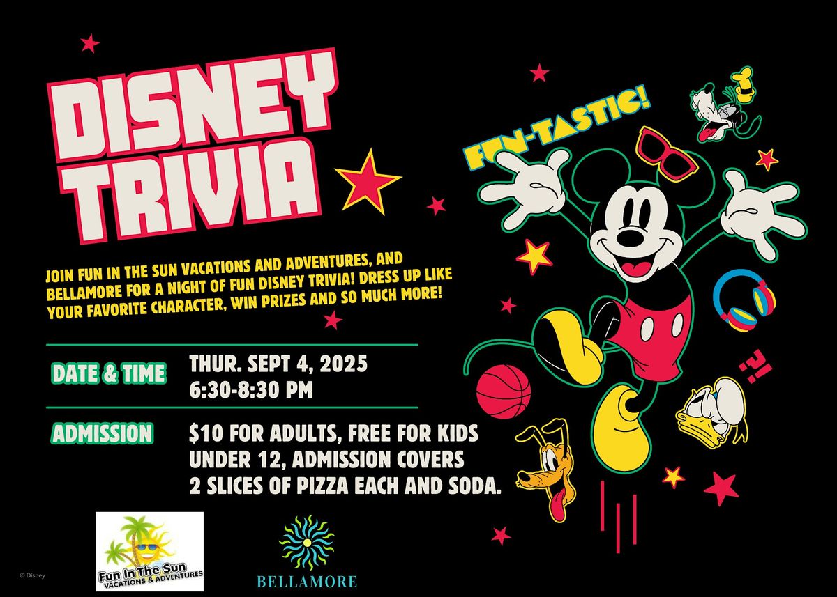 Disney Trivia Night, 4 September | Event in Greer | AllEvents