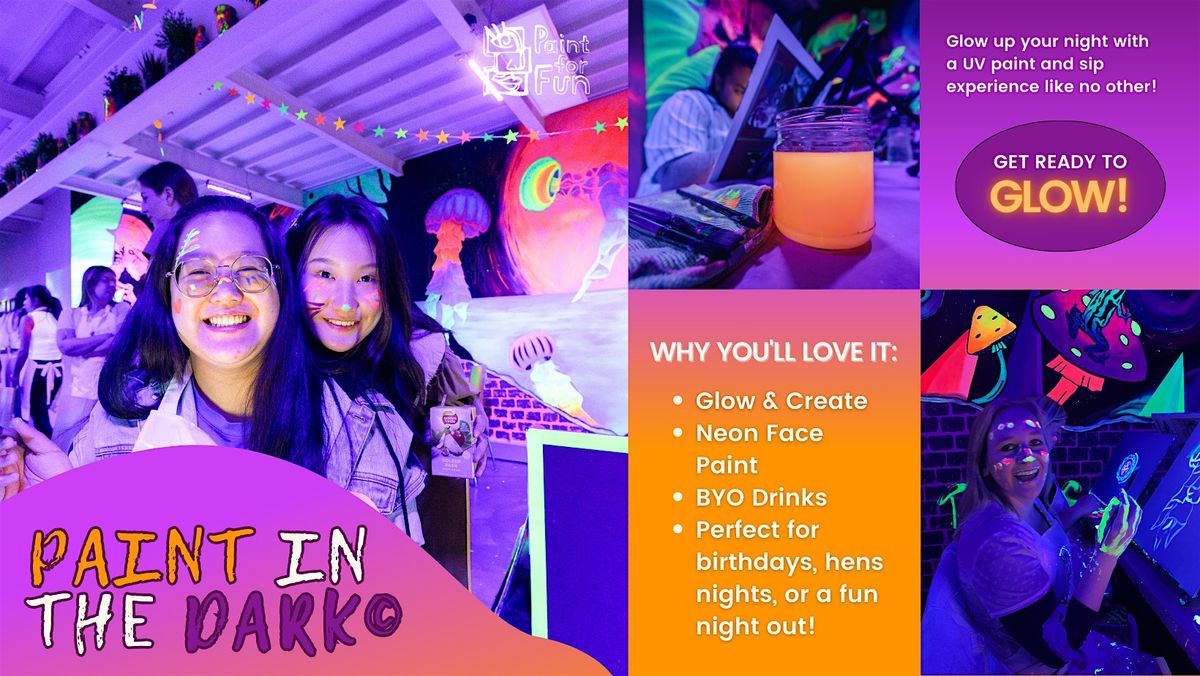 Paint in the Dark© - UV Light Disco Party, 16 October | Event in Port Melbourne | AllEvents