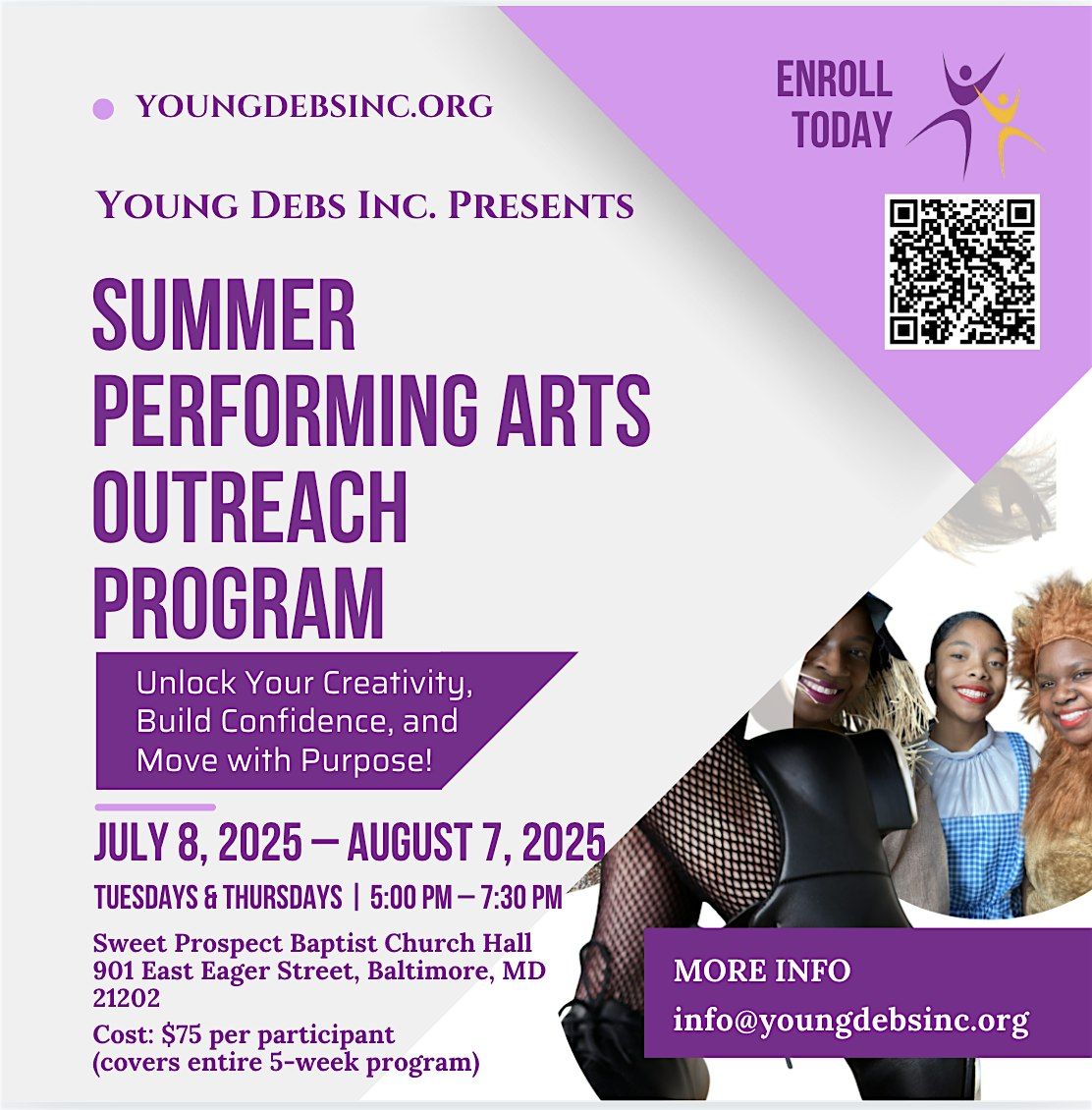 Summer Performing Arts Outreach Program with Young Debs Inc | Event in Baltimore | AllEvents