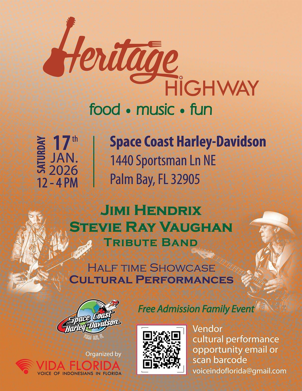Heritage Highway, 17 January | Event in Palm Bay | AllEvents