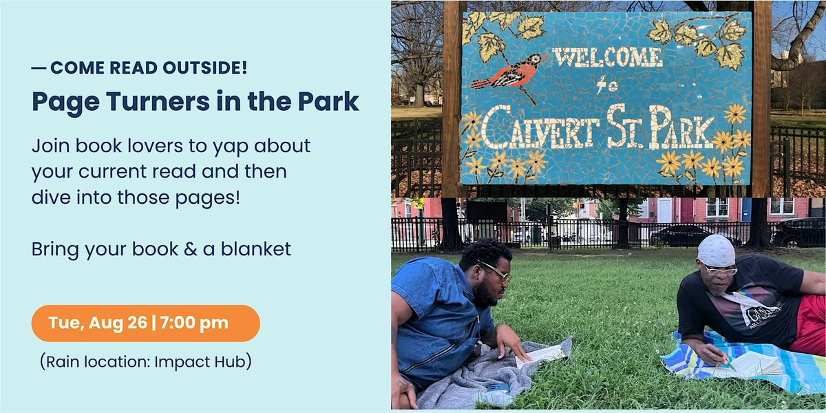 Page Turners in the Park, 26 August | Event in Baltimore | AllEvents