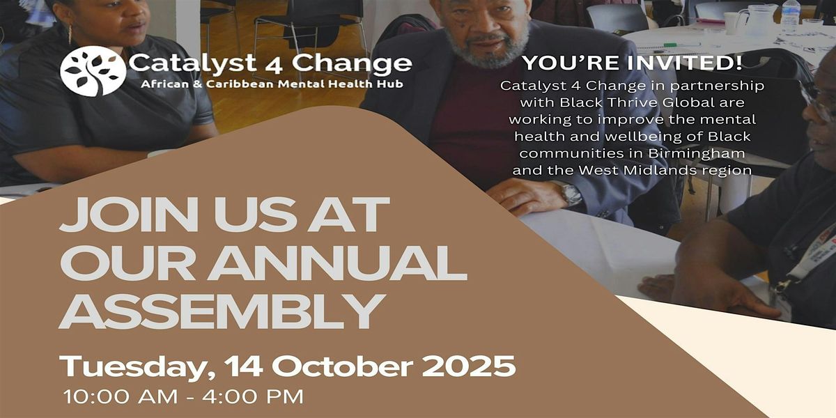 Catalyst: Black Thrive Birmingham Community Assembly 2025, 14 October | Event in Birmingham | AllEvents