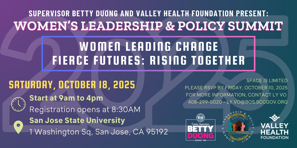 Women's Leadership and Policy Summit 2025, 18 October | Event in San Jose | AllEvents