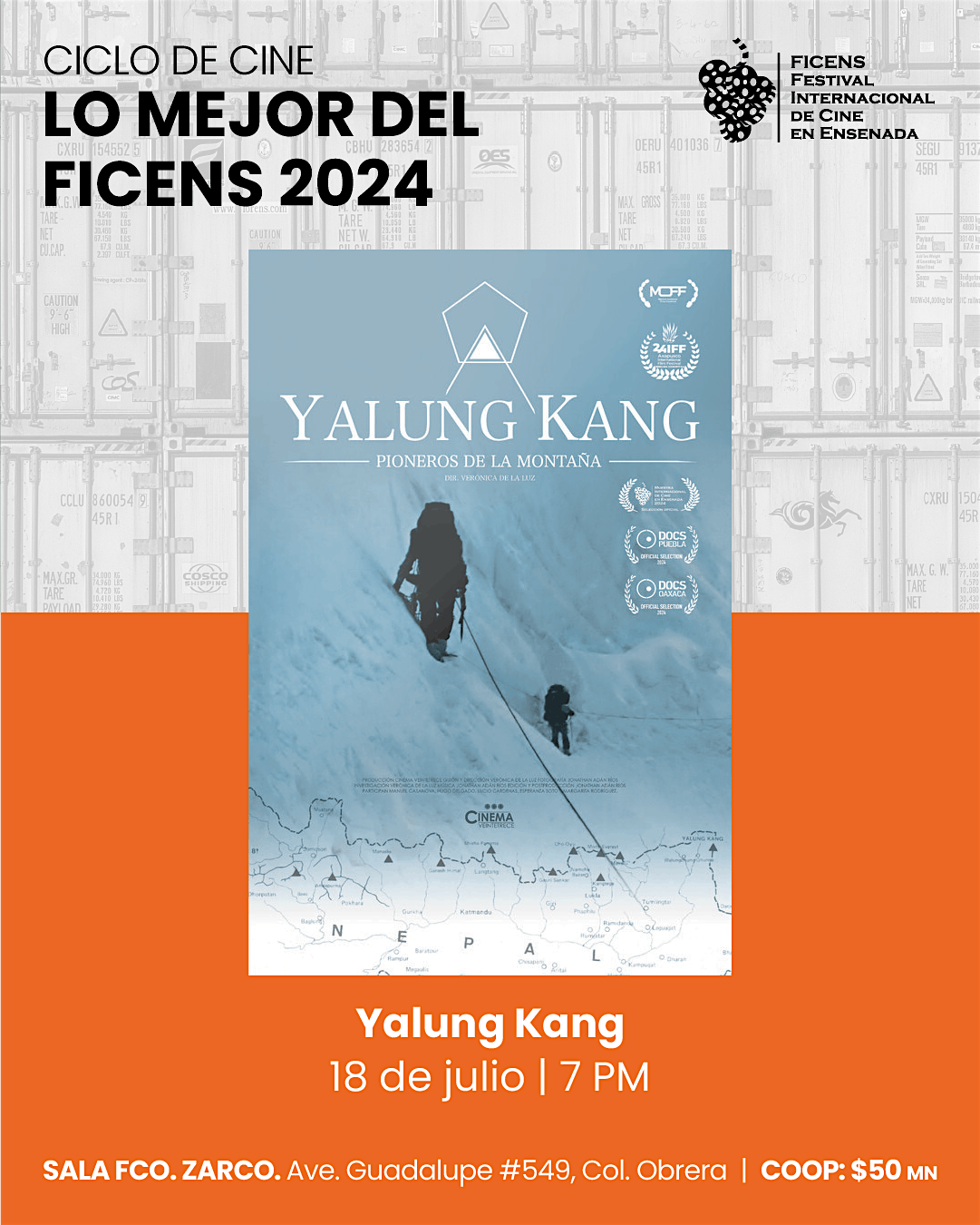 Yalung Kang: Pioneros de la montaña - Lo mejor del FICENS 2024, 18 July | Event in Ensenada | AllEvents