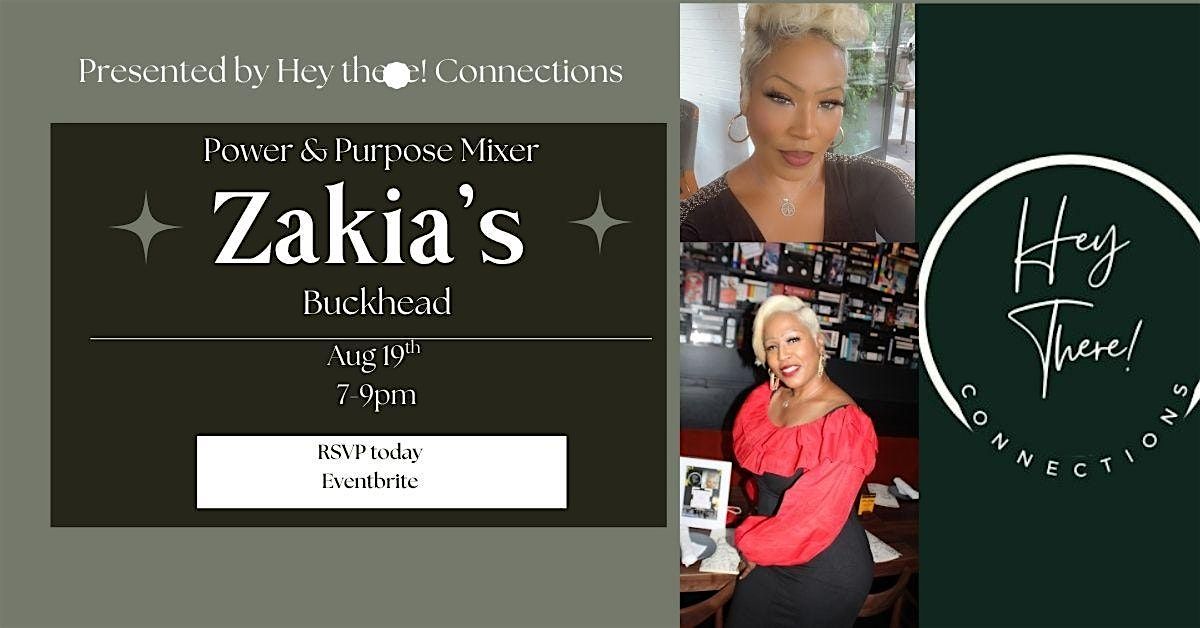 Purpose and Power Hour Mixer, 19 August | Event in Atlanta | AllEvents