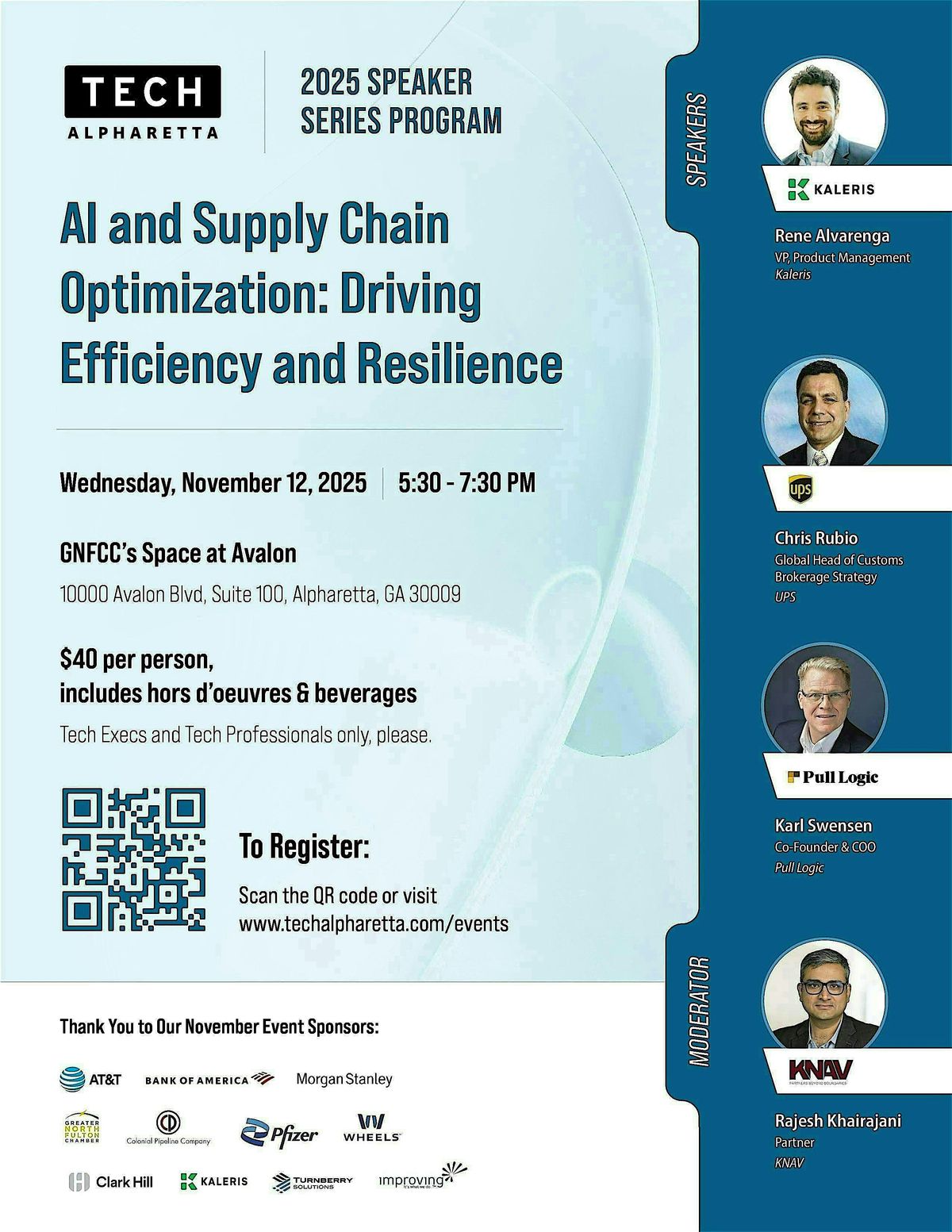 Speaker Series: AI & Supply Chain Optimization, 12 November | Event in Alpharetta | AllEvents