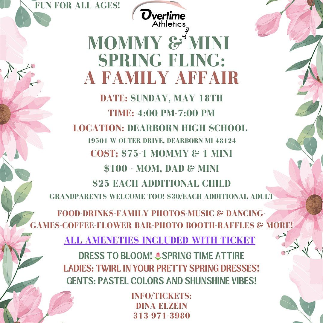 MOMMY & MINI SPRING FLING: A FAMILY AFFAIR, 18 May | Event in Dearborn | AllEvents