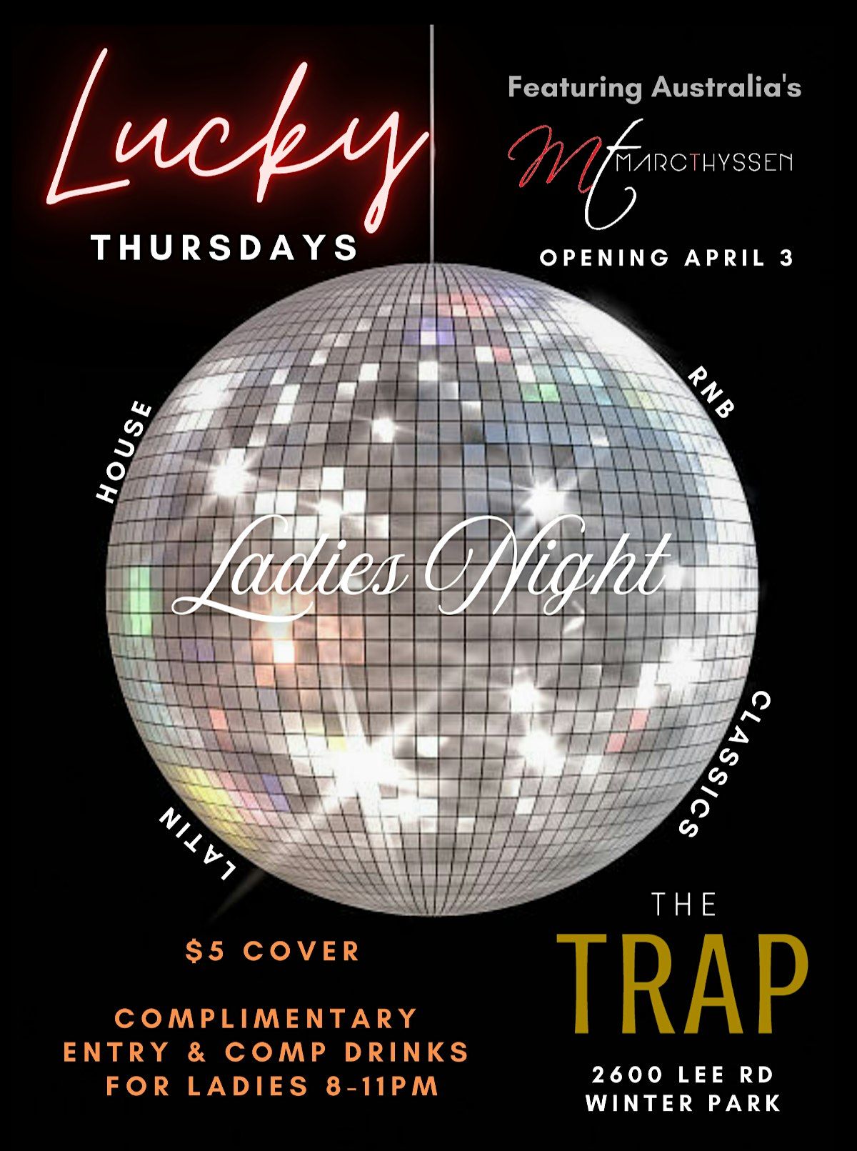 Lucky THURSDAYS LADIES NIGHT | Event in Winter Park | AllEvents