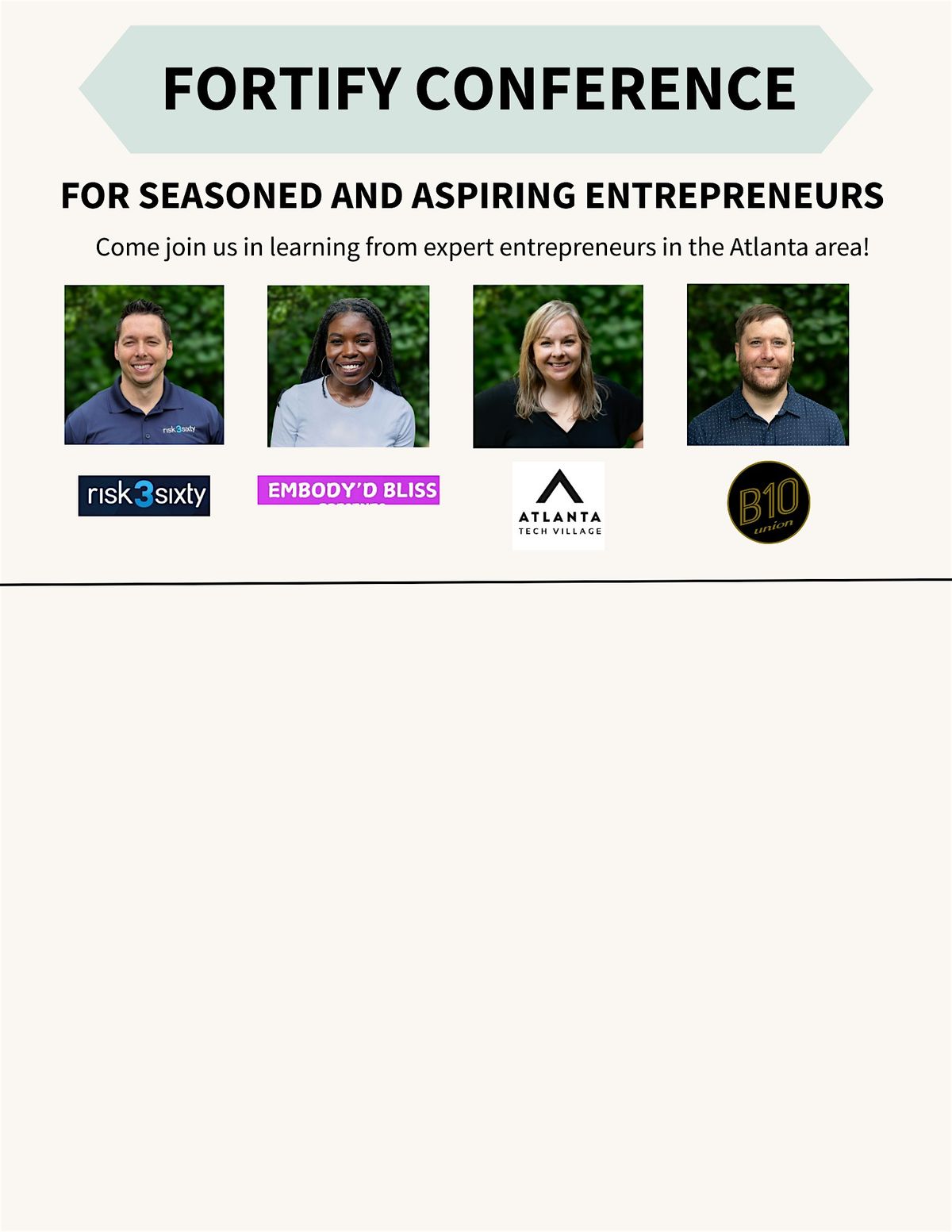 Fortify Conference: for Seasoned and Aspiring Entrepreneurs, 25 October | Event in Atlanta | AllEvents