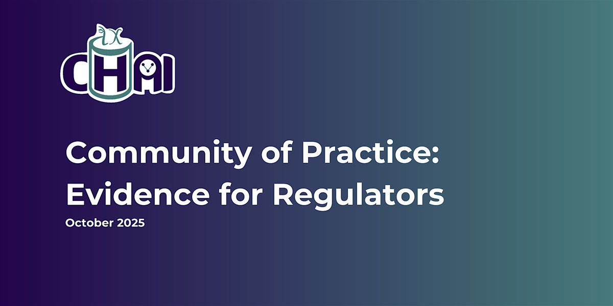 Community of Practice: Evidence for Regulators, 15 October | Event in Manchester | AllEvents