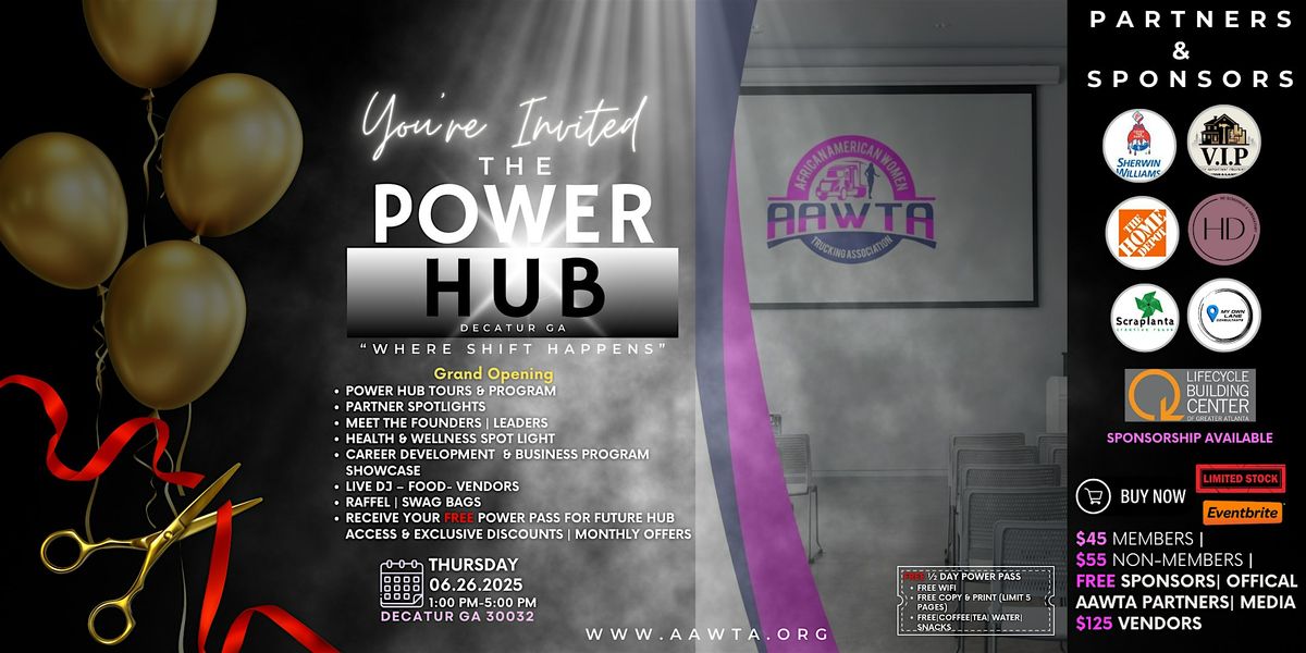 The Power Hub Grand Opening: Ribbon Cutting, Vendors, Music, Food & More!, 26 June | Event in Decatur