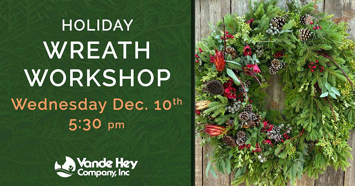Holiday Wreath Decorating Workshop, 10 December | Event in Appleton | AllEvents