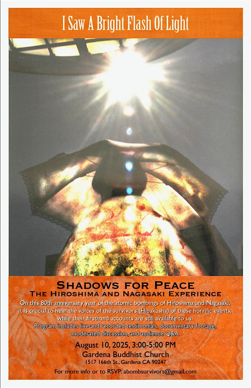 Shadows for Peace : The Hiroshima and Nagasaki Experience | Event in Gardena | AllEvents
