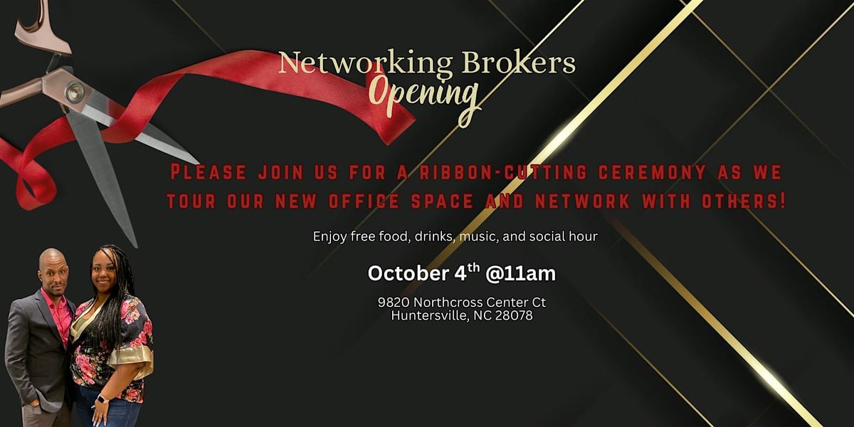 Networking Event: Brokers Opening | Event in Huntersville | AllEvents
