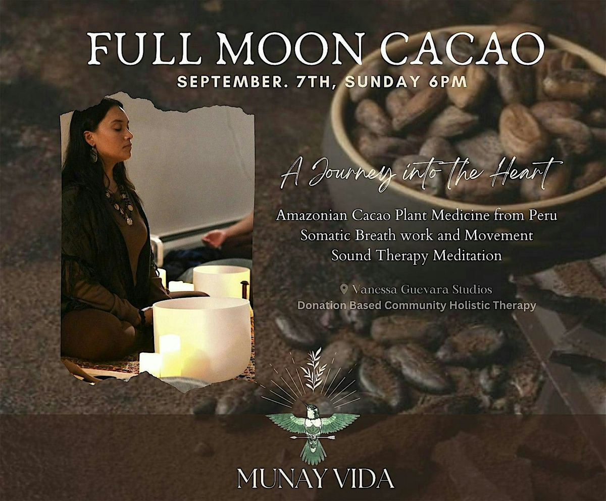 FULL MOON Cacao Ceremony, Sound Bath and Somatic Breathwork., 7 September | Event in Whitehall | AllEvents
