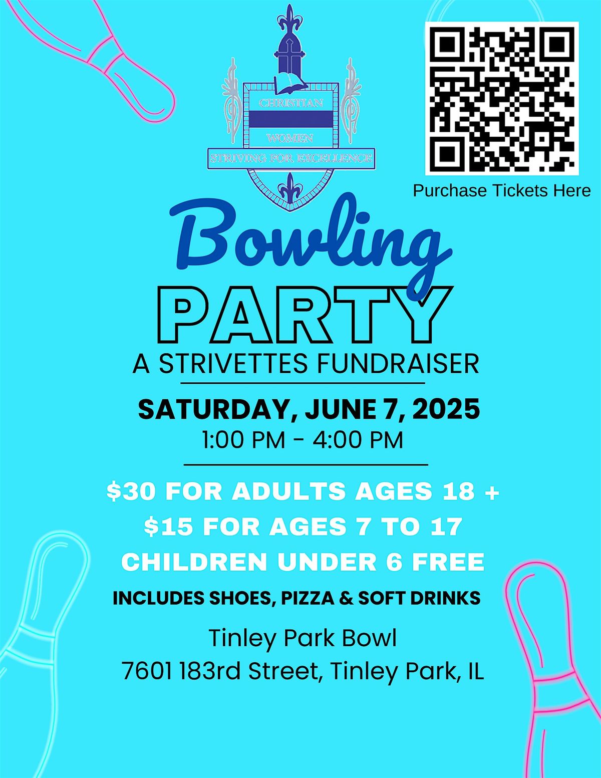 Strivettes Bowling Party - A fundraiser, 7 June | Event in Tinley Park | AllEvents
