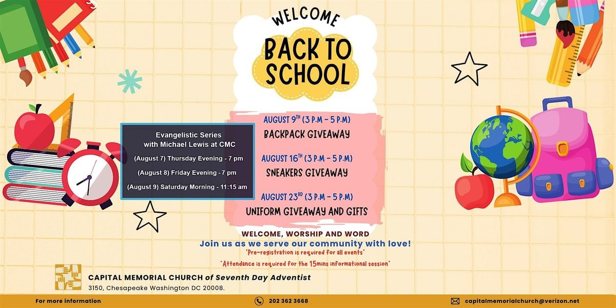 CMC Back to School Uniform Giveaway and Gifts!