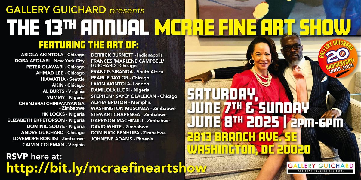 The 13th Annual McRae Fine Art Show!, 7 June | Event in Washington | AllEvents