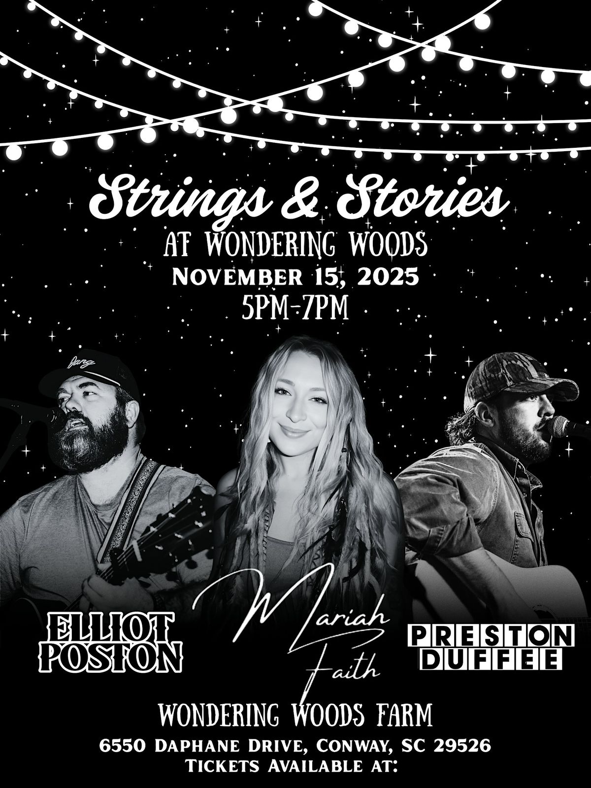 Strings and Stories at Wondering Woods, 15 November | Event in Conway | AllEvents