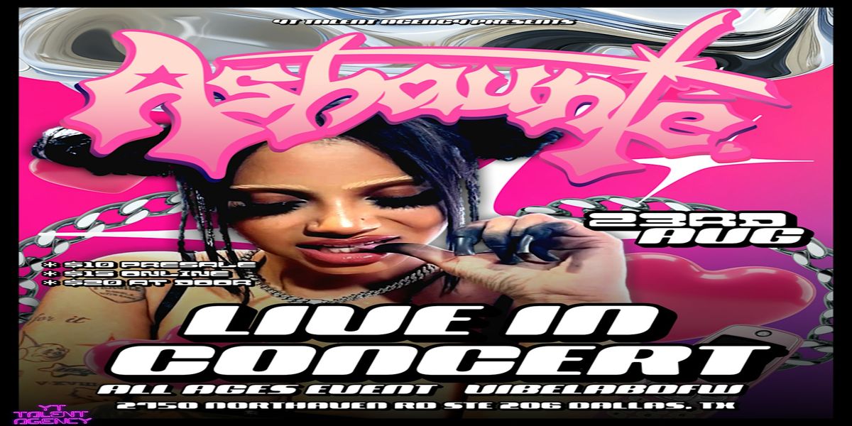 Ashaunté LIVE, 23 August | Event in Dallas | AllEvents