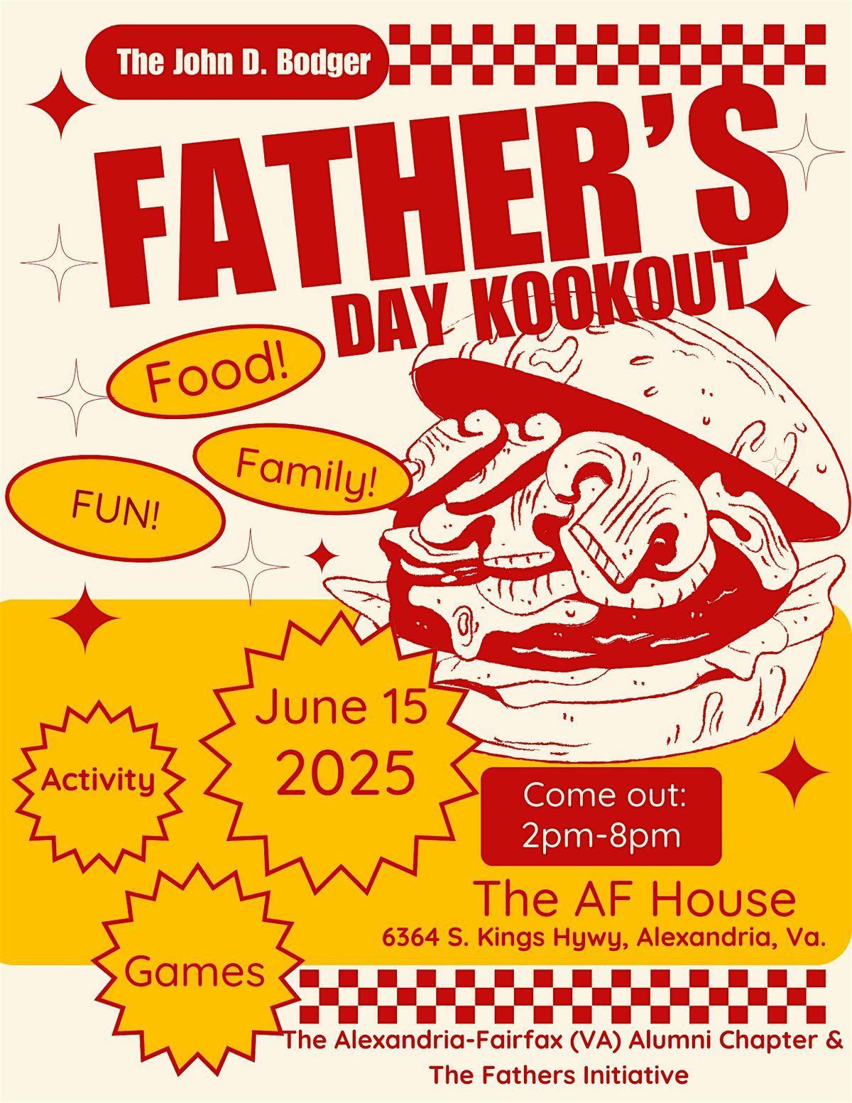 John D. Blodger Fathers Day Kookout, 15 June | Event in Alexandria | AllEvents