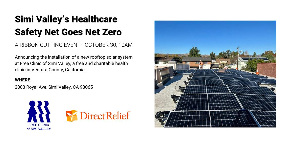 Simi Valleys Healthcare Safety Net Goes Net Zero Ribbon Cutting, Free ...