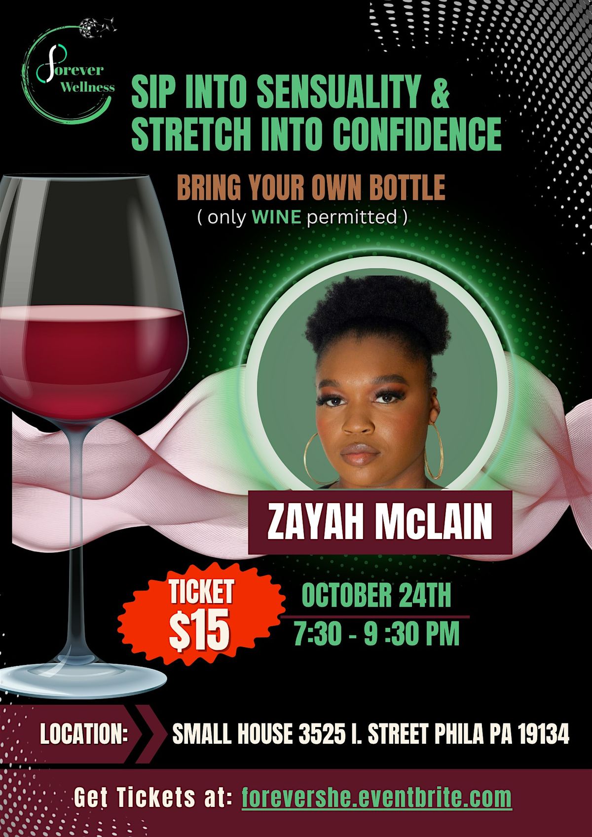 Sip & Stretch: A Sensual Wellness Experience, 24 October | Event in Philadelphia | AllEvents