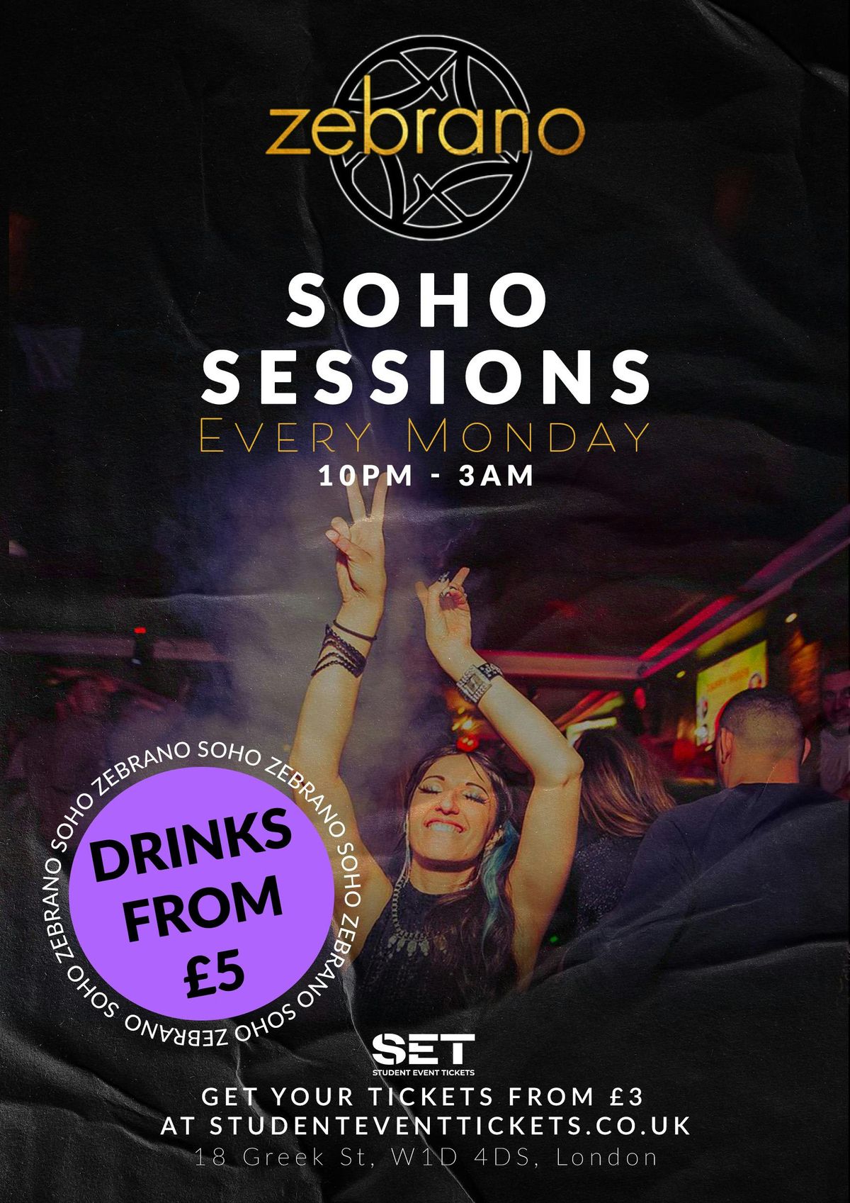 SOHO SESSIONS @ ZEBRANO - MONDAY 4TH AUGUST, 4 August | Event in London | AllEvents