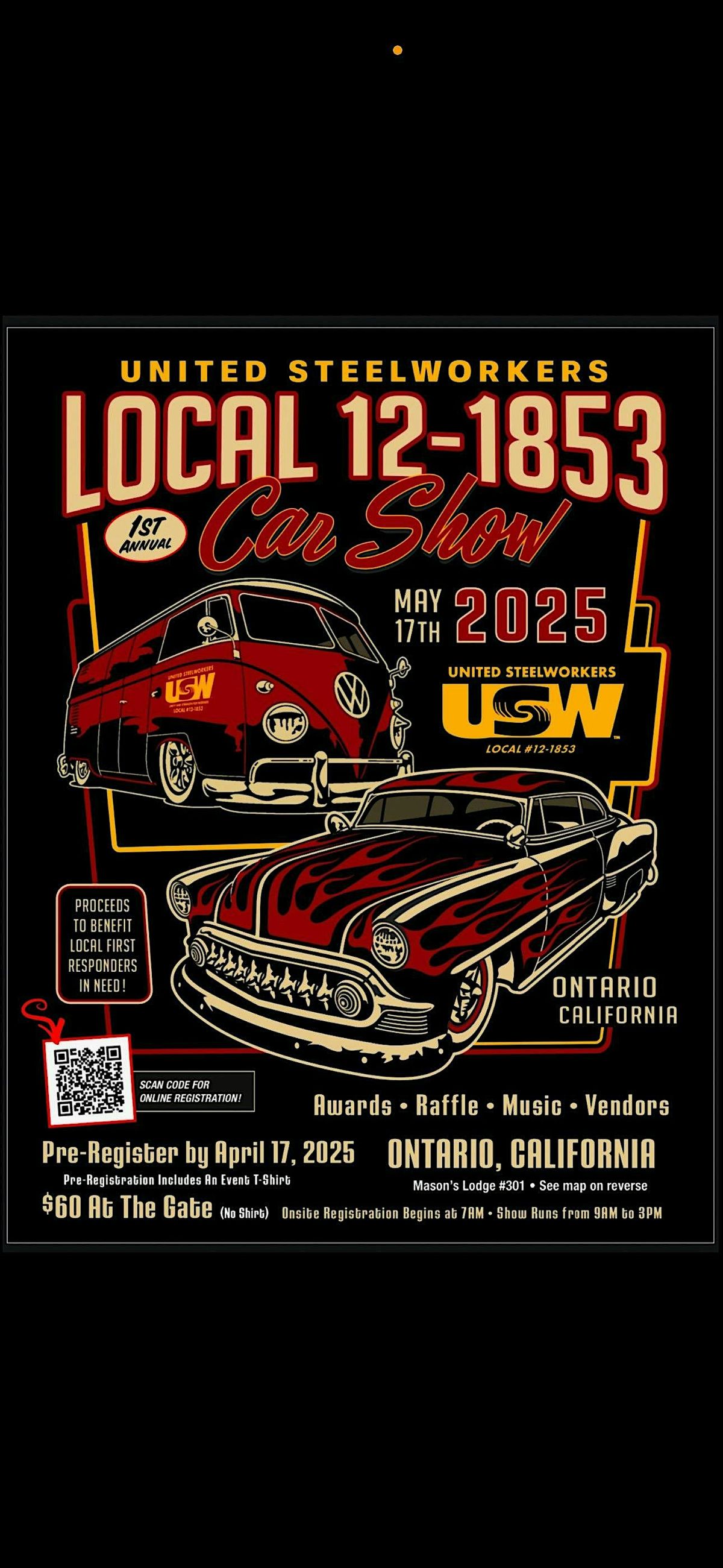 USW First Annual Car Show, 17 May | Event in Ontario | AllEvents