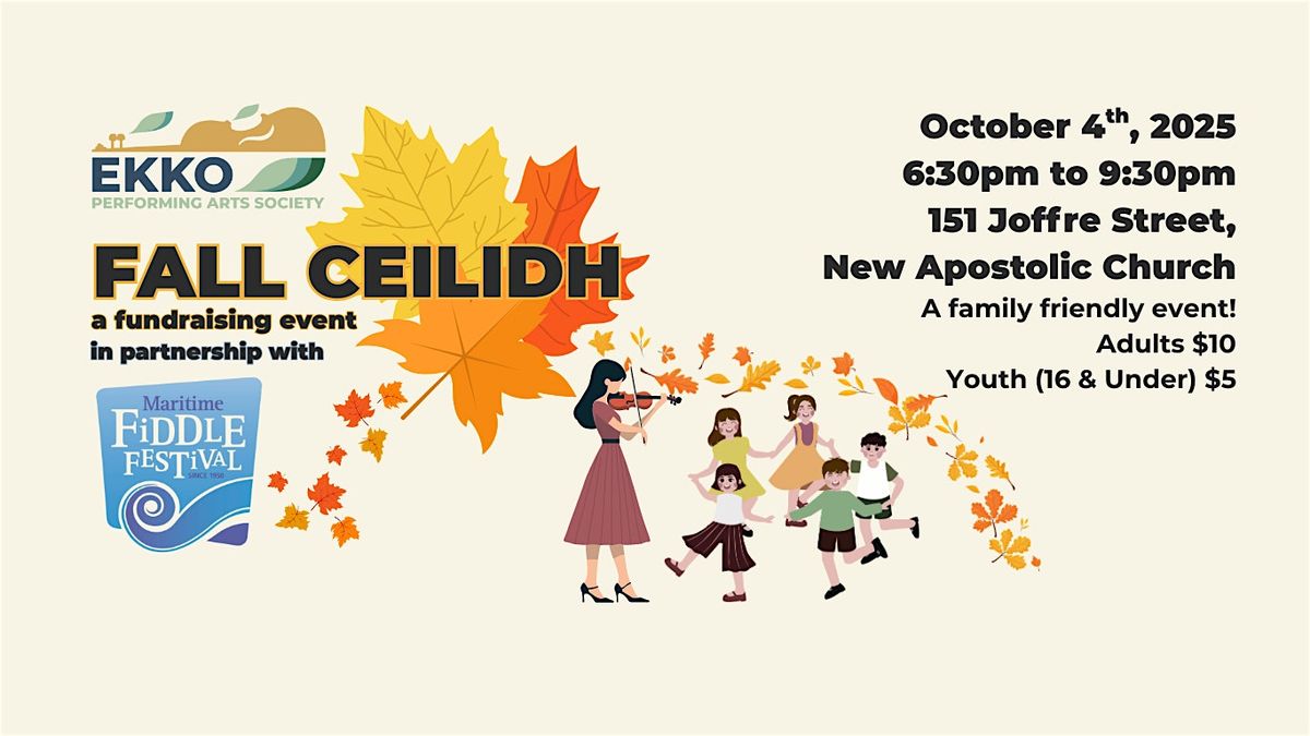 Fall Ceilidh - Fun & Fiddles - A Joint Fundraiser!, 4 October | Event in Dartmouth | AllEvents