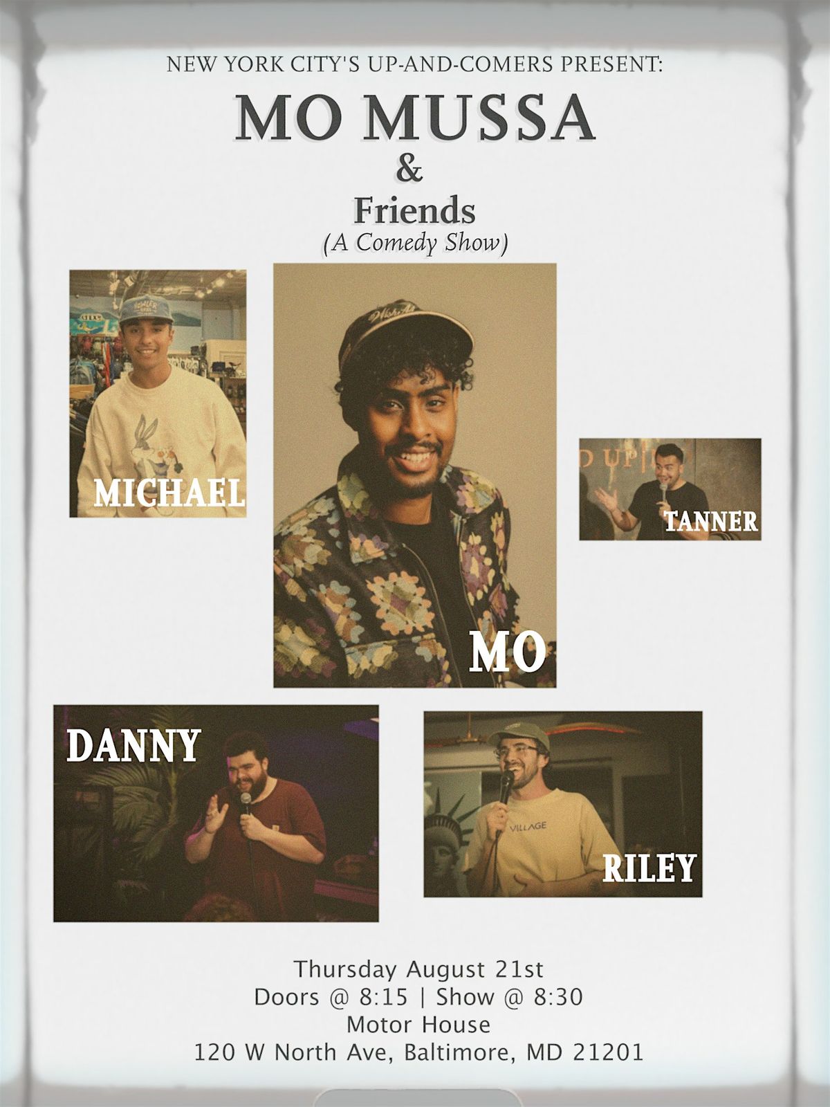 Mo Mussa & Friends (A Comedy Show), 21 August | Event in Baltimore | AllEvents
