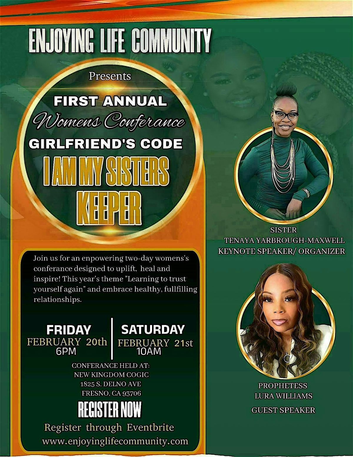 Girlfriends code: I am my sister’s keeper!, 20 February | Event in Fresno | AllEvents