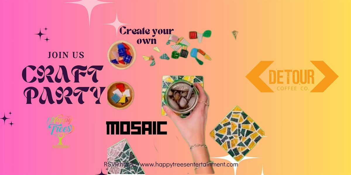 Mosaic Workshop at Detour Coffee | Event in Arlington | AllEvents