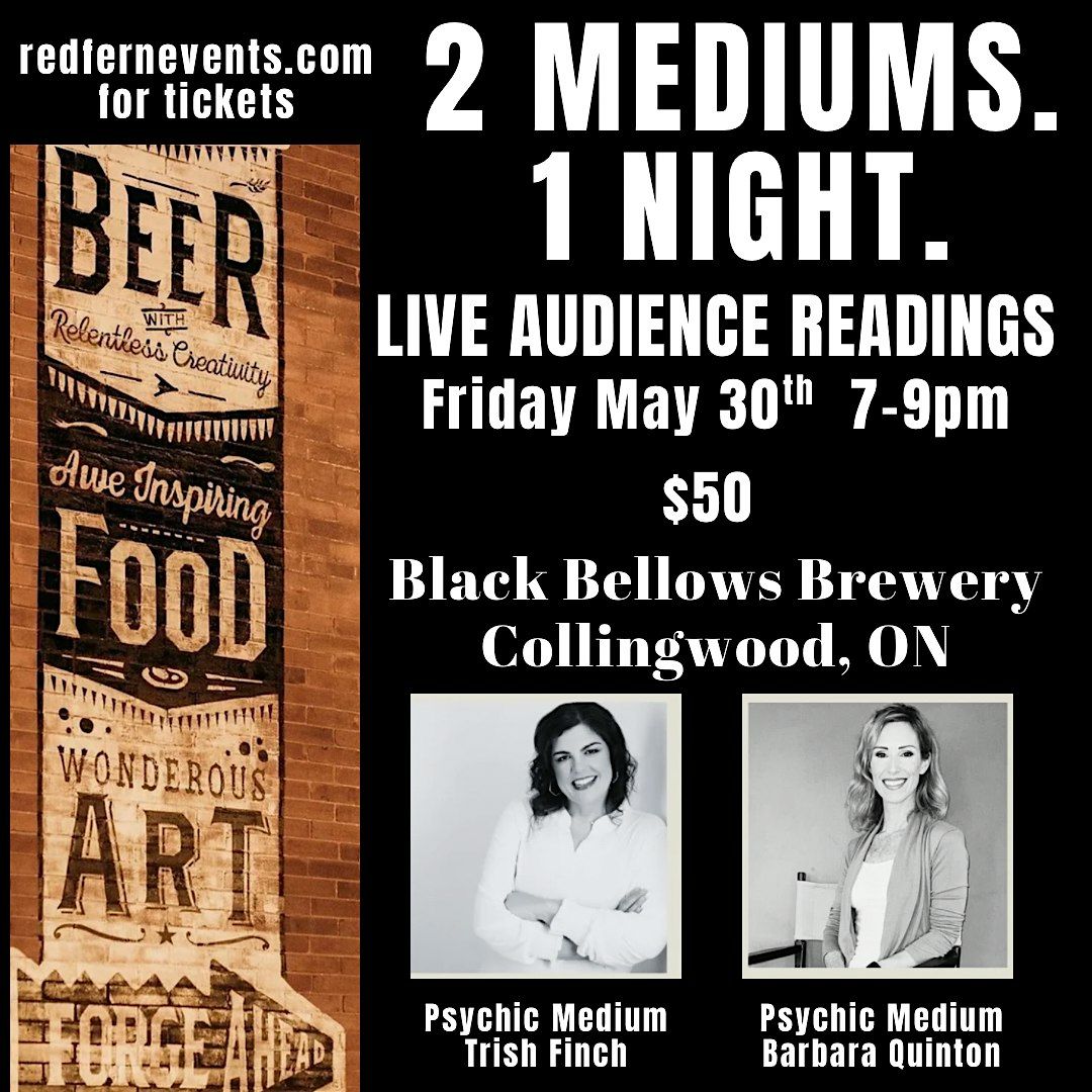 2 Mediums. 1 Night. LIVE AUDIENCE MEDIUMSHIP READINGS, 5 June | Event in Collingwood | AllEvents