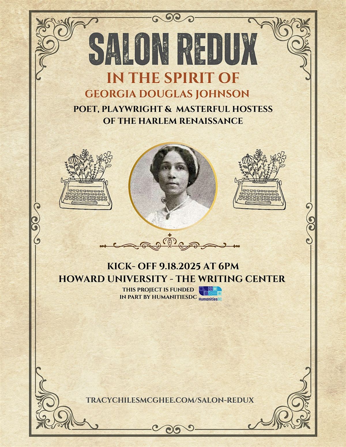 SALON REDUX: IN THE SPIRIT OF GEORGIA DOUGLAS JOHNSON, 9 September | Event in Washington | AllEvents