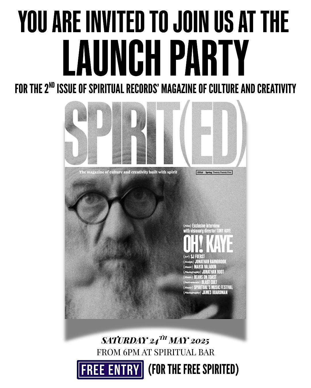 SPIRIT(ED) Magazine - Second Edition Launch Party, 24 May | Event in London | AllEvents