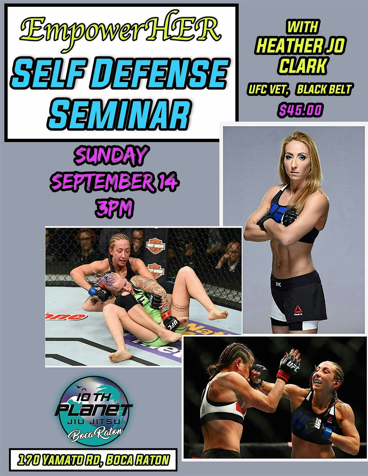 EmpowerHER Self Defense Seminar, 14 September | Event in Boca Raton | AllEvents