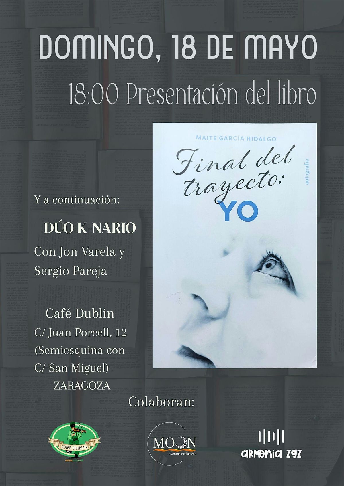 Presentación del libro Final del trayecto: YO, 18 May | Event in Zaragoza | AllEvents