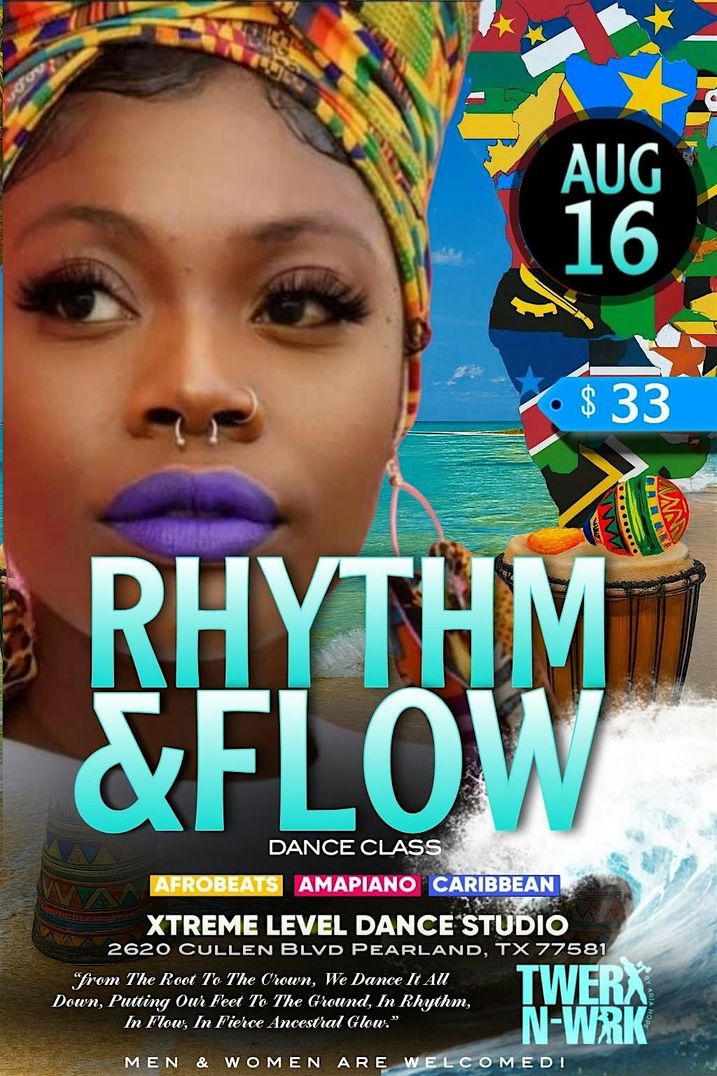 Twerk-N-Wrk “ Rhythm & Flow” Dance Class by Aria Hope, 16 August | Event in Pearland | AllEvents