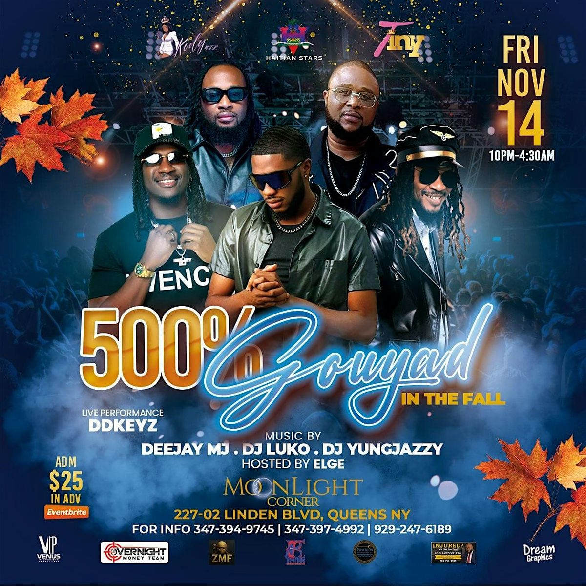 500 % GOUYAD IN THE FALL!!, 14 November | Event in Queens | AllEvents