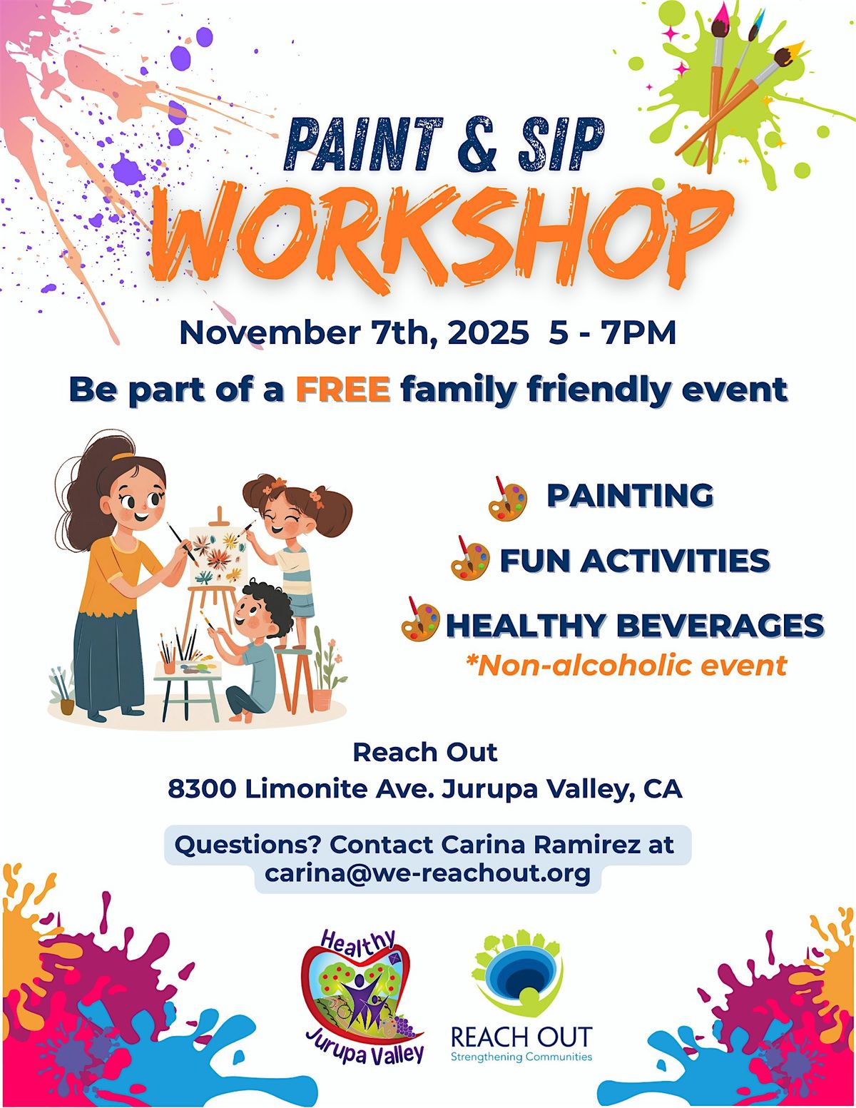 Paint & Sip Workshop, 7 November | Event in Jurupa Valley | AllEvents
