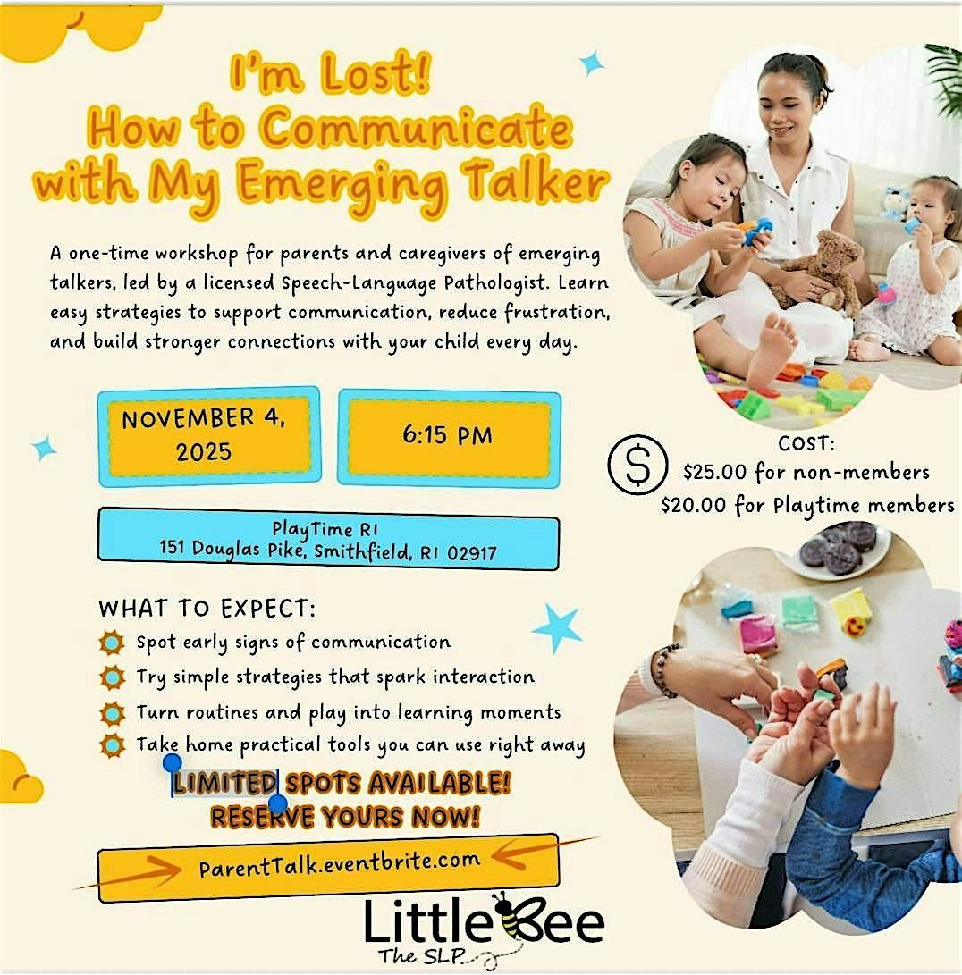 Parent Workshop: How to Communicate With my Emerging Talker, 4 November | Event in Smithfield | AllEvents