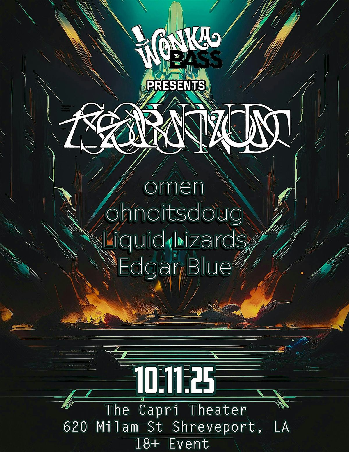 Wonka Bass presents Ternion Sound (The farewell tour), 11 October | Event in Shreveport | AllEvents