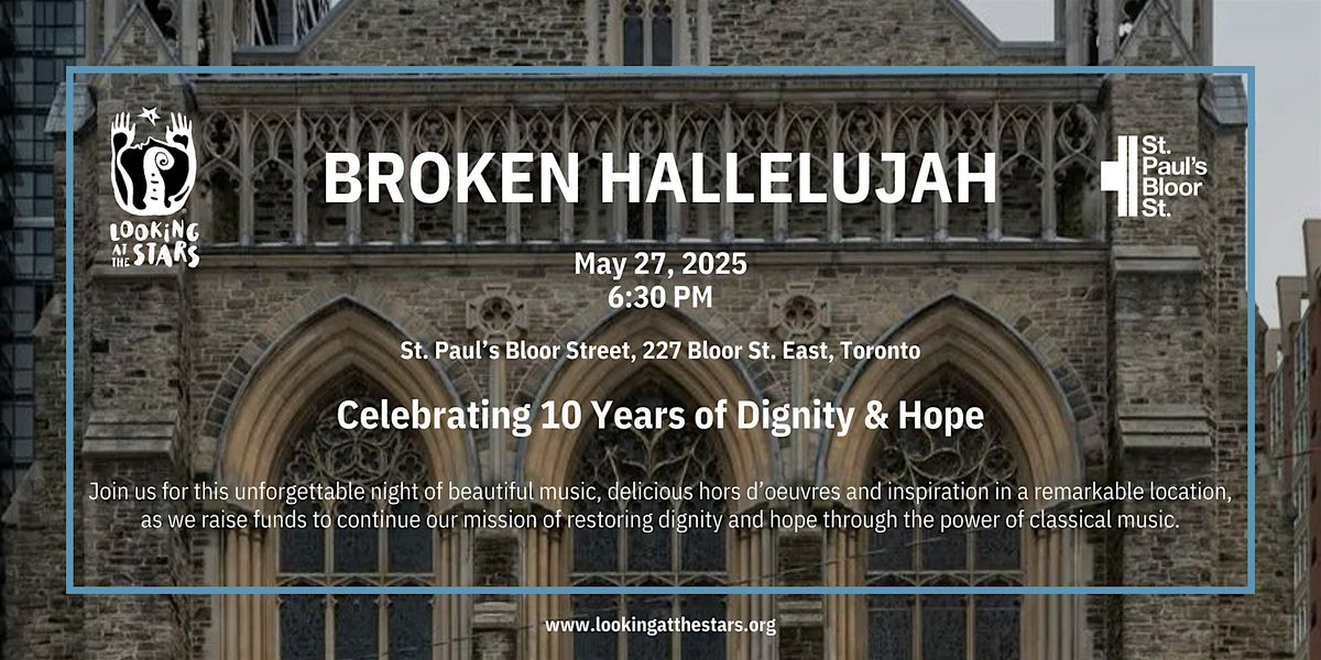 Broken Hallelujah, 27 May | Event in Toronto | AllEvents