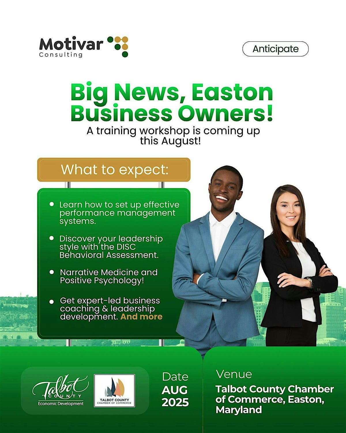 Business Leadership Workshop, 28 August | Event in Easton | AllEvents