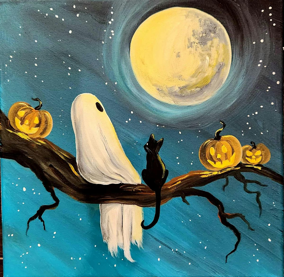 Paint GHOST MOON at Farm Country Brewing, 20 October | Event in Langley | AllEvents
